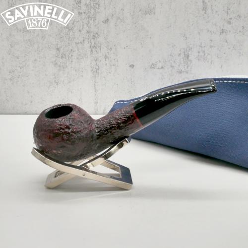 Savinelli ONE Starter Kit 321 Rustic Dark Brown Bent 9mm Fishtail Pipe (SAV1467)