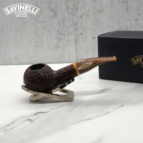 Savinelli Dolomiti 321 Rustic Light Brown 9mm Filter Fishtail Pipe (SAV1476)