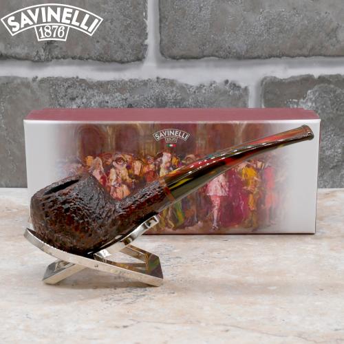 Savinelli Gianduja 315 Rustic 9mm Filter Fishtail Pipe (SAV1533)