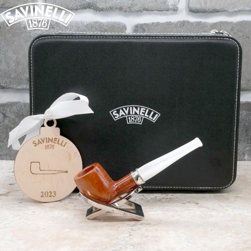 Savinelli Christmas 2023 Briar Limited Edition 8/69 Fishtail 6mm Filter Pipe (SAV1562)