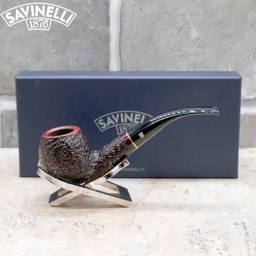 Savinelli Roma 626 Rustic Bent Apple 6mm Fishtail Pipe (SAV1602)