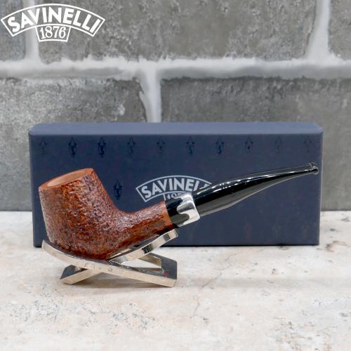 Savinelli Lancelot Rustic Brown 145 KS 9 mm Filter Fishtail Pipe (SAV1653) - End of Line