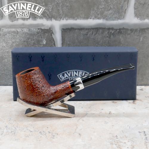 Savinelli Lancelot Rustic Brown 145 KS 9 mm Filter Fishtail Pipe (SAV1654) - End of Line