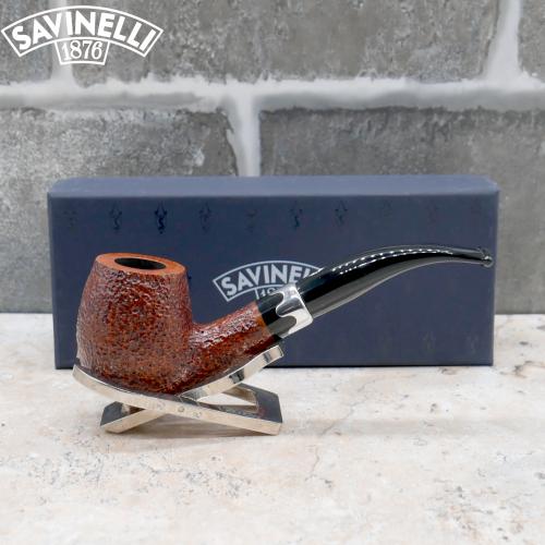 Savinelli Lancelot Rustic Brown 670 KS 6 mm Filter Fishtail Pipe (SAV1658) - End of Line