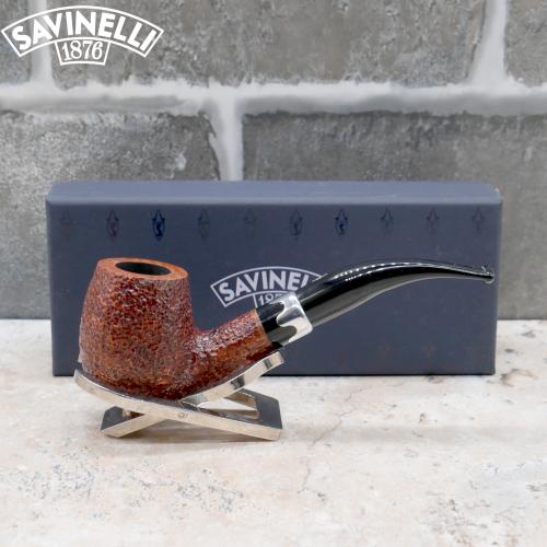 Savinelli Lancelot Rustic Brown 670 KS 6 mm Filter Fishtail Pipe (SAV1661) - End of Line