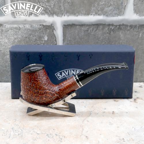 Savinelli Monsieur Sandblast 628 KS 6 mm Filter Fishtail Pipe (SAV1673)