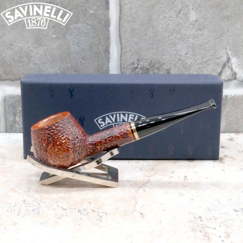 Savinelli Venere 345 Brown Blasted 9mm Filter Fishtail Pipe (SAV1680)