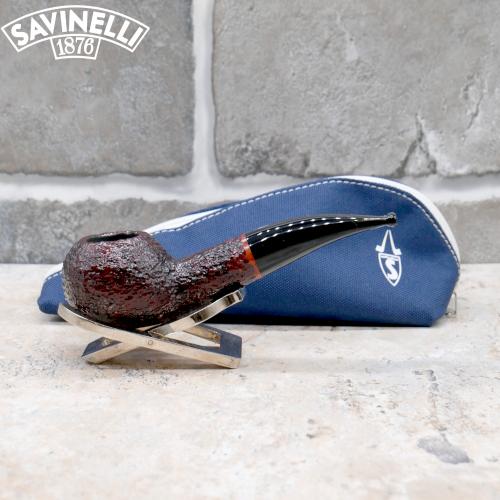 Savinelli ONE Starter Kit Rustic Dark Brown 321 Bent 6mm Fishtail Pipe (SAV1719)