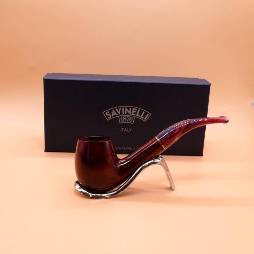 Savinelli Vigna 670 Smooth Bent 6mm Fishtail Pipe (SAV1758)