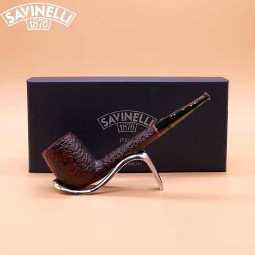 Savinelli Esploratore 806 Alpino Rustic Straight 3mm Fishtail Pipe (SAV1785) (End of Line)