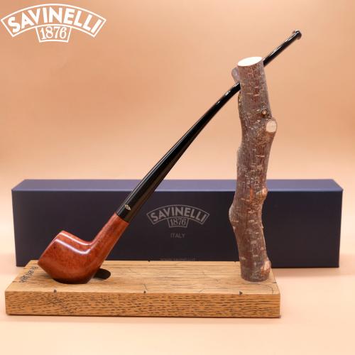 Savinelli Churchwarden 901 Smooth Bent 6mm Fishtail Pipe (SAV1929)