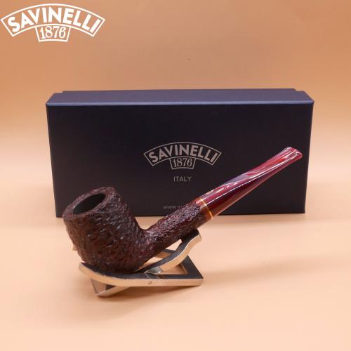 Savinelli Vigna 128 Rustic Straight 6mm Fishtail Pipe (SAV1964)