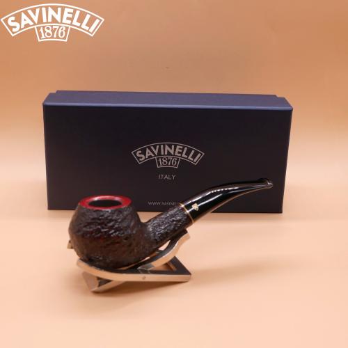 Savinelli Roma KS 673 Rustic 6mm Filter Fishtail Pipe (SAV1965)
