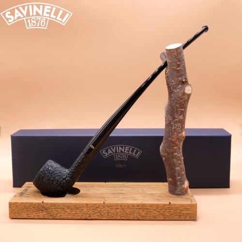 Savinelli Churchwarden 901 Rustic Bent 6mm Fishtail Pipe (SAV1980)