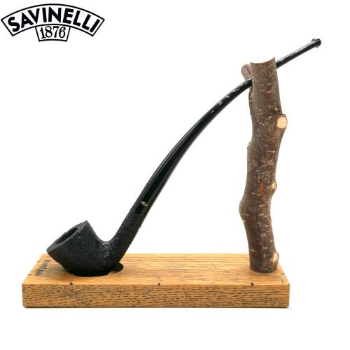 Savinelli Churchwarden 921 Rustic Bent 6mm Fishtail Pipe (SAV2021)
