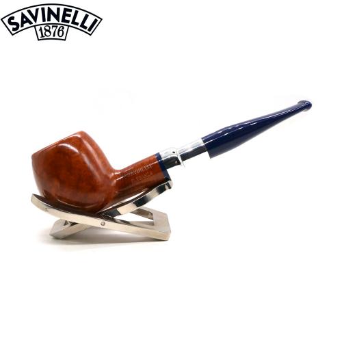 Savinelli Eleganza Smooth 207 Natural Straight Apple 6mm Filter Fishtail Pipe (SAV2022)