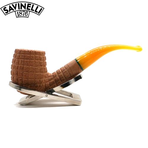 Savinelli Pannocchia 601 Rustic Bent 6mm Filter Fishtail Pipe (SAV2044)