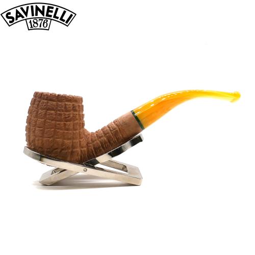 Savinelli Pannocchia 601 Rustic Bent 6mm Filter Fishtail Pipe (SAV2053)