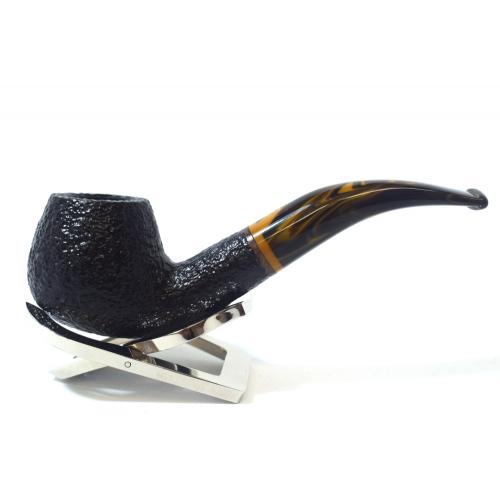 Savinelli Tigre Rustic 645 Bent Brandy 6mm Filter Fishtail Pipe (SAV569)