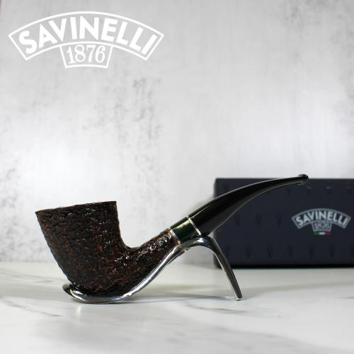 Savinelli Impero 920 Rustic Dark Brown 6mm Filter Fishtail Pipe (SAV803) - End of Line