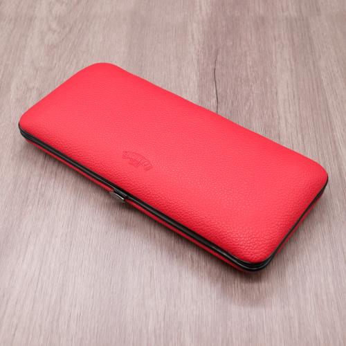 Savinelli Leather Cigar Case - Red - Fits 3 Cigars