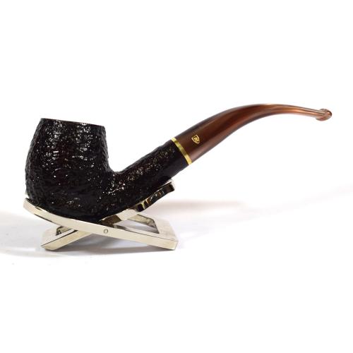 Savinelli Roma Lucite 602 Rustic 6mm Filter Fishtail Pipe (SAV430)