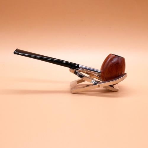 BLACK FRIDAY - Budget Straight Brown Metal Stem Pipe - No Box