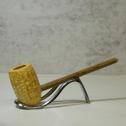 Corn Cob Shenandoah Straight Bamboo Stemmed Pipe