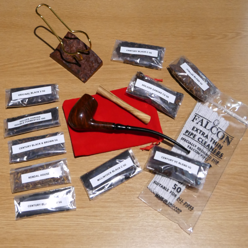 Smokes Of The Past Delfin Brog Pipe Tobacco Sampler - Pipe & 10 x 5g