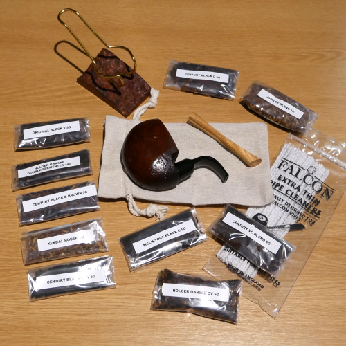 Smokes Of The Past Pocket Brog Pipe Tobacco Sampler - Pipe & 10 x 5g