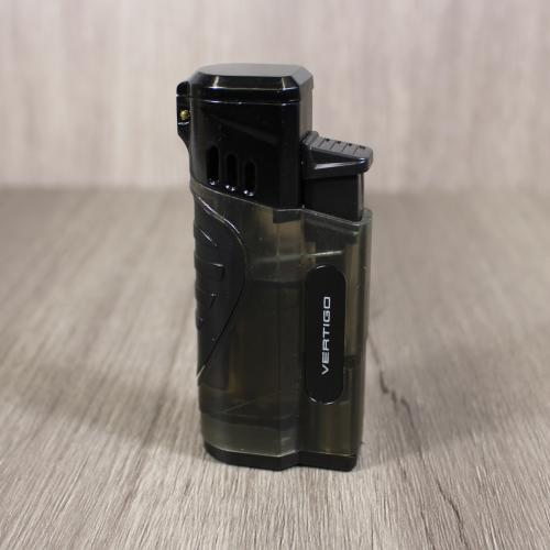 Vertigo by Lotus - Stinger Quad Torch Flame Lighter - Charcoal (End of Line)