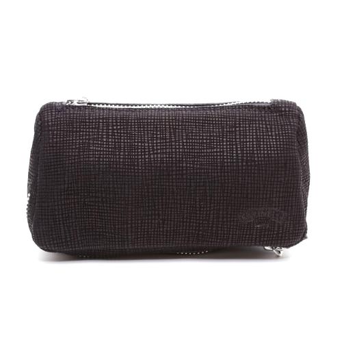 Savinelli Leather 2 Pipe & Tobacco Pouch - Black Striped