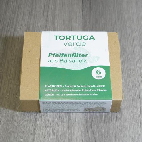 Tortuga Verde Balsa Wood 6mm Pipe Filters - Pack of 68