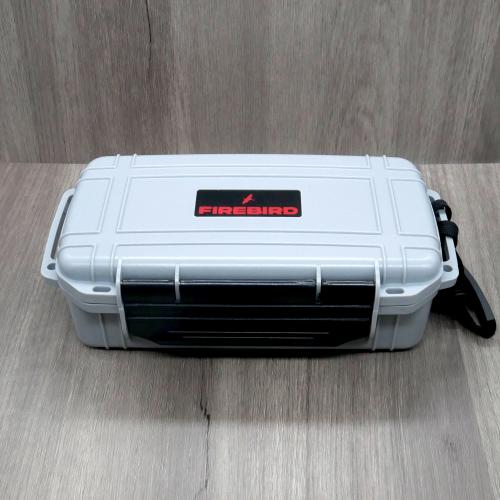 Firebird Travel Waterproof Case Silver - 10 cigars capacity