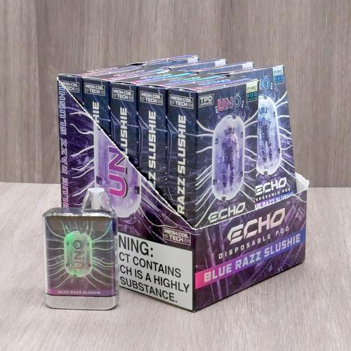 Uno Echo Disposable Vape Bar - Blue Razz Slushie - 10 Pack