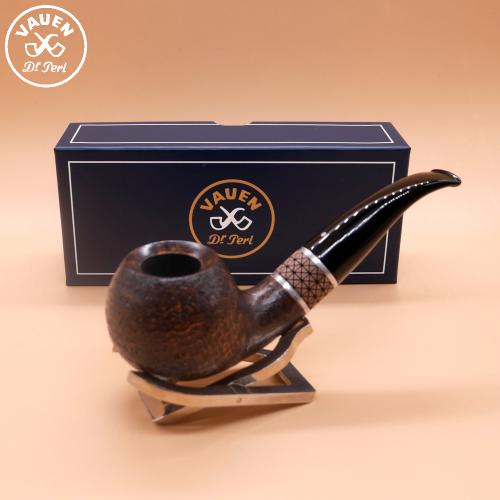 Vauen Timber 537 Sandblasted 9mm Filter Fishtail Pipe (VA1496)
