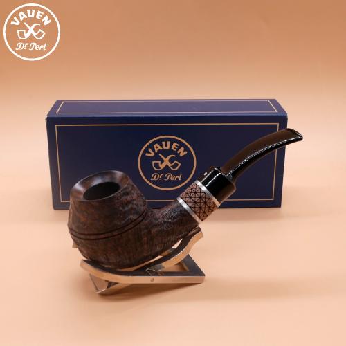 Vauen Timber 504 Sandblasted 9mm Filter Fishtail Pipe (VA1510)
