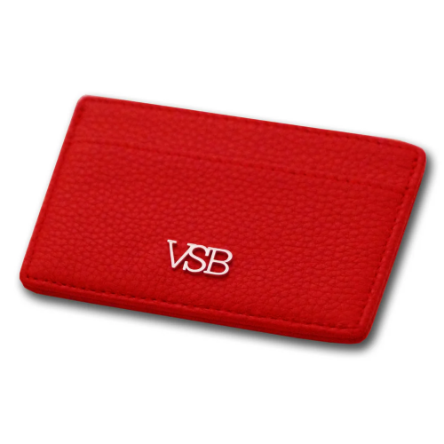 VSB London Red Leather Card Holder