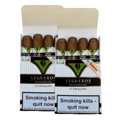 Vegueros Centrogordos Cigar - 2 x Pack of 4 (8) Bundle Deal