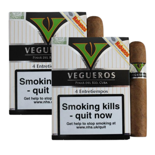 Vegueros Entretiempos Cigar - 2 x Pack of 4 (8) Bundle Deal