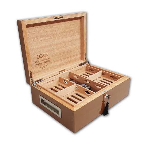 Villa Spa  - C.Gars Ltd 25th Anniversary Seleccion Orchant Humidor - 200 cigars capacity  ? Tobacco Brown