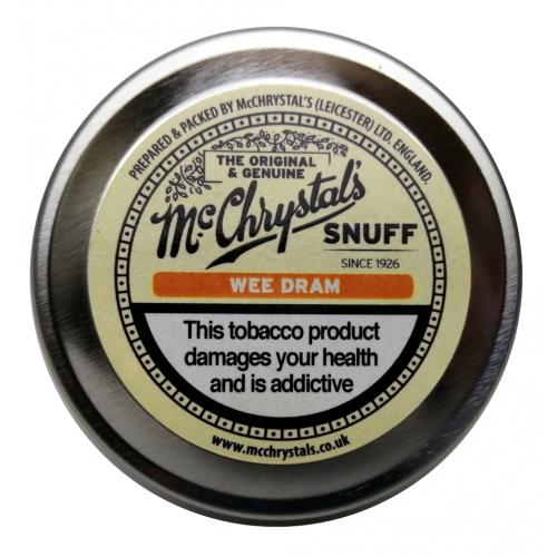 McChrystals Wee Dram (Formerly Whisky) Snuff - Mini Tin - 3.5g