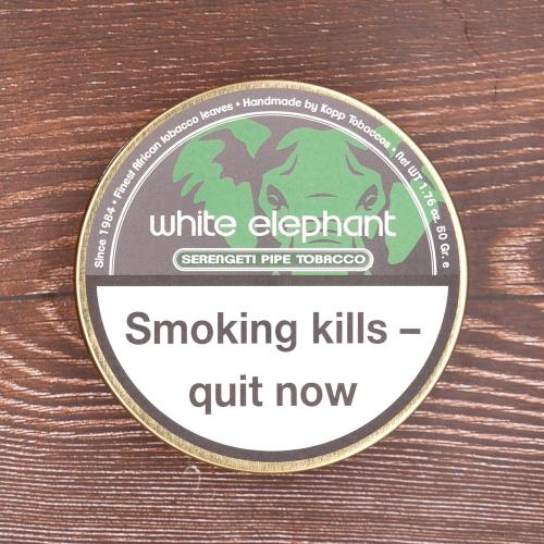 White Elephant Serengeti Pipe Tobacco - 50g Tin