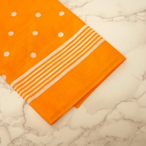 Wilsons of Sharrow Snuff Yellow Big Polka Dot Handkerchief