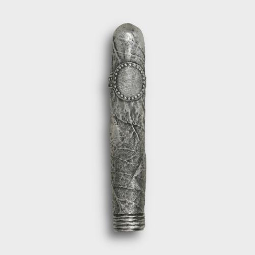 Pewter Cigar Lapel Pin with Engraveable Shield - Dark