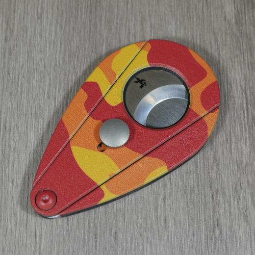 Xikar Xi2 Cigar Cutter - Orange and Red Camo