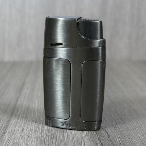 Xikar Element ELX Twin Jet Lighter with Punch Cutter - Gunmetal (G2)