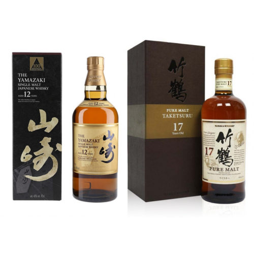 SPECIAL OFFER BUNDLE DEAL - Yamazaki 12 Year Old 100th Anniversary & Nikka Taketsuru 17 Year Old Pure Japanese Whisky
