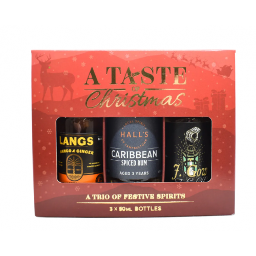 A Taste of Christmas Mixed Rum Trio 3x5cl Gift Pack