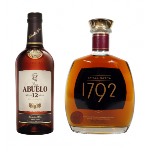 SPECIAL OFFER BUNDLE DEAL - Ron Abuelo 12 Year Old Rum & 1792 Small Batch Kentucky Straight Bourbon
